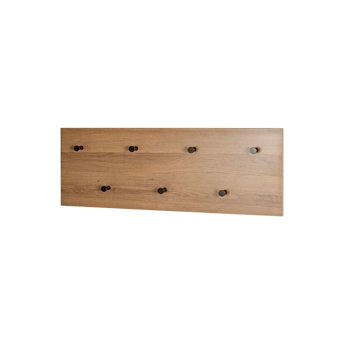 HAKU Möbel Wandgarderobe eiche, schwarz, MDF, Metall - 