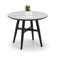 Couchtisch in weißem Marmor ist ein luxuriöser und moderner Akzenttisch