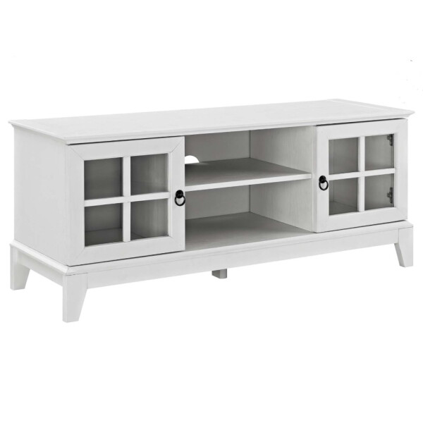 Moderner 47-Zoll-TV Board, Lowboard Weiß, 39 x 118 x 51 cm