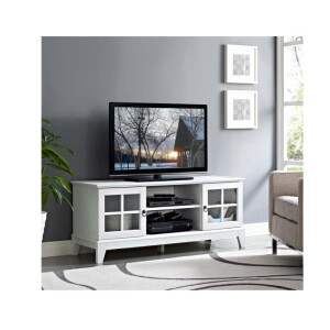 Moderner 47-Zoll-TV Board, Lowboard Weiß, 39 x 118 x 51 cm
