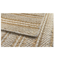 Teppich Olivia, Handgewebter Woll-Jute-Teppich für Wohnzimmer, Schlafzimmer, Naturweiß, (80 x 150 cm)