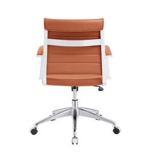 Modway- Jive Bürostuhl mit mittlerer Rückenlehne, gerippt, Terrakotta, 66 x 66 x 89 cm