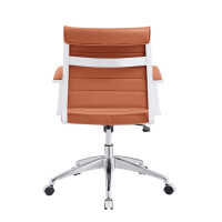 Modway- Jive Bürostuhl mit mittlerer Rückenlehne, gerippt, Terrakotta, 66 x 66 x 89 cm