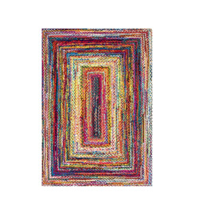 nuLOOM Tammara Handgeflochtener Teppich, 183 x 122 cm, mehrfarbig