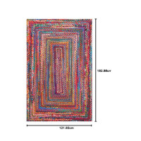 nuLOOM Tammara Handgeflochtener Teppich, 183 x 122 cm, mehrfarbig