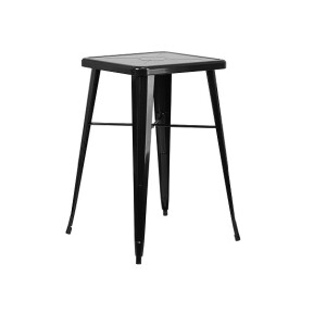 Flash Möbel quadratisch Indoor-Outdoor Bar Höhe Tisch, Metall, schwarz, 93.98 X 65.41 X 15,24 cm