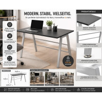 Bürotisch High Profile Schreibtisch Schwarz