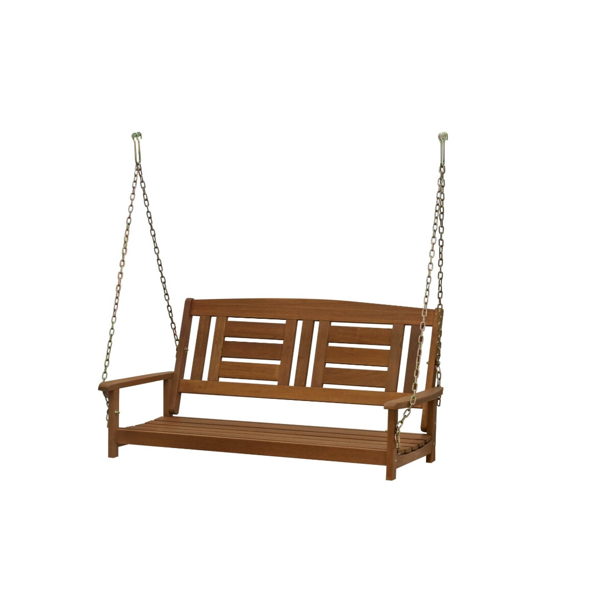 Outdoor hängende Veranda Schaukel mit Kette, Holz, Natu