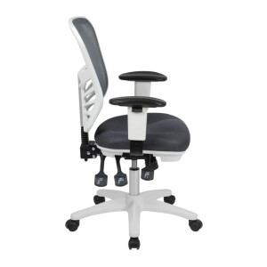 Bürostuhl Schwarz Ergonomisch Netzrücken Rollen Höhenverstellbar Büro Homeoffice
