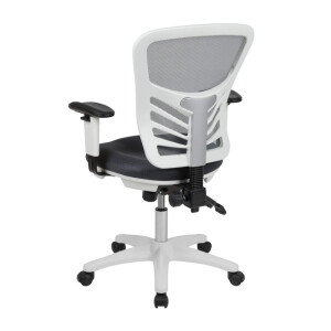 Bürostuhl Schwarz Ergonomisch Netzrücken Rollen Höhenverstellbar Büro Homeoffice