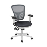 Bürostuhl Schwarz Ergonomisch Netzrücken Rollen Höhenverstellbar Büro Homeoffice