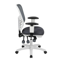 Bürostuhl Schwarz Ergonomisch Netzrücken Rollen Höhenverstellbar Büro Homeoffice