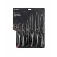 Berlinger Haus Messer Set 6-tlg Edelstahl Kochmesser Brotmesser Santoku Monaco