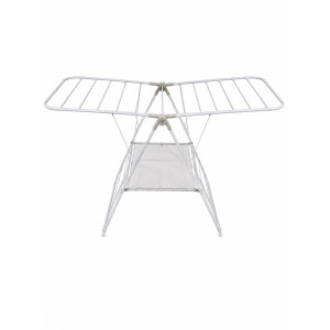 Honey-Can-Do DRY-01610 Flügelwäscheständer Metall 162,6 x 59,7 x 106,7 cm, weiß
