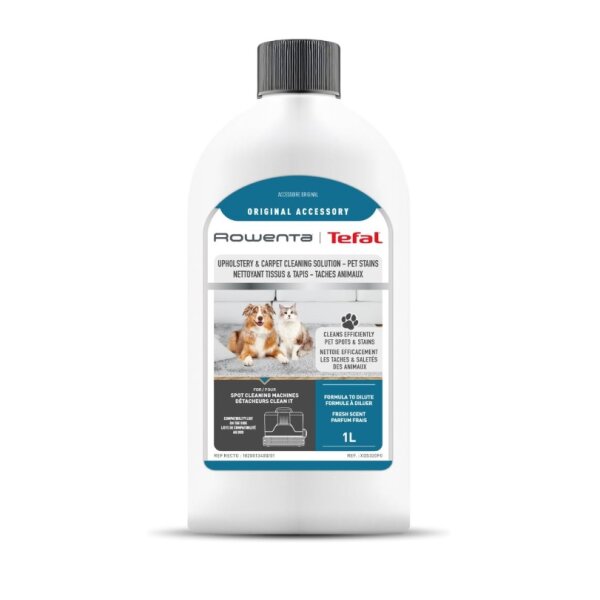 Rowenta Clean It Reinigungslösung für Stoffe und Tierflecken, 1 l, XD5320F0