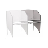 Arbeitskabine Schreibtisch Nebula Grey Study Carrel Büro Tisch kompakt
