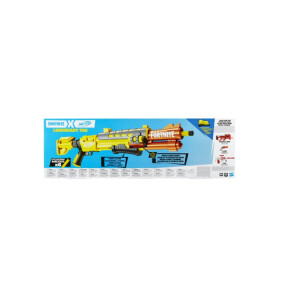 Nerf Fortnite Legendary TAC Blaster – Gelbes Leuchten – 6-Dart Megatrommel