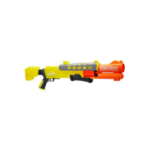 Nerf Fortnite Legendary TAC Blaster – Gelbes Leuchten – 6-Dart Megatrommel