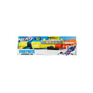 Nerf Fortnite Legendary TAC Blaster – Gelbes Leuchten – 6-Dart Megatrommel