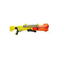 Nerf Fortnite Legendary TAC Blaster – Gelbes Leuchten – 6-Dart Megatrommel