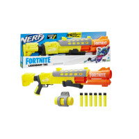 Nerf Fortnite Legendary TAC Blaster – Gelbes Leuchten – 6-Dart Megatrommel