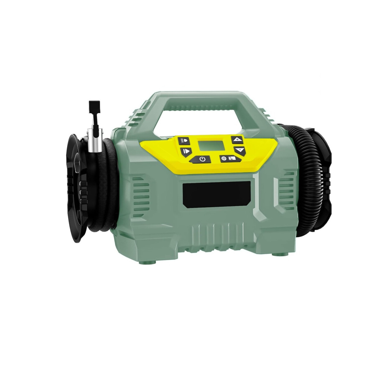 Avilia 4in1 Kompressor Akku Luftpumpe 20V 12V 220V LED Digit