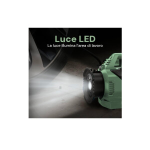 Avilia 4in1 Kompressor Akku Luftpumpe 20V 12V 220V LED Digital