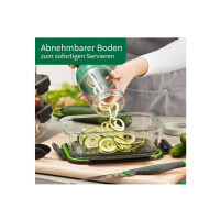 Chefkoch Fackelmann Spiralschneider aus ABS & Edelstahl – 13 x ø9 cm