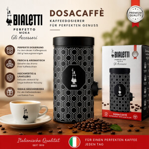 Bialetti Kaffee Dosacaffè Dosa Kaffee, Schwarz und Weiß