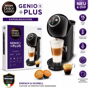 Nescafé Dolce Gusto Genio S Plus Kaffeemaschine DeLonghi Schwarz 15 Bar Kapselmaschine