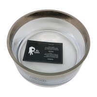 EDZARD Grit Dekoschale Ø 20 cm Kristallglas mit Platinrand mundgeblasen