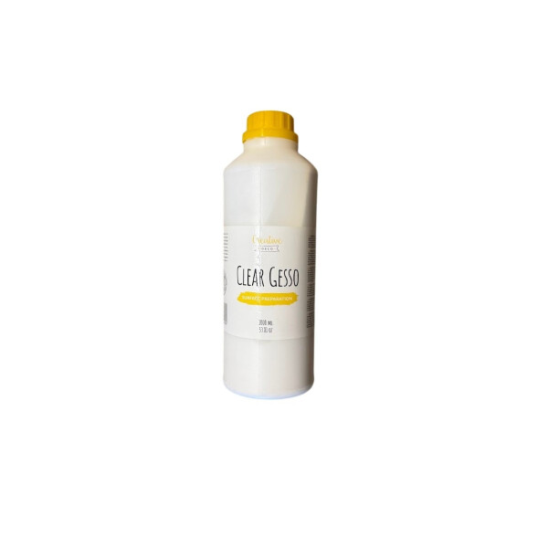 Creative Deco Clear Gesso transparente Acryl-Grundierung 1000 ml