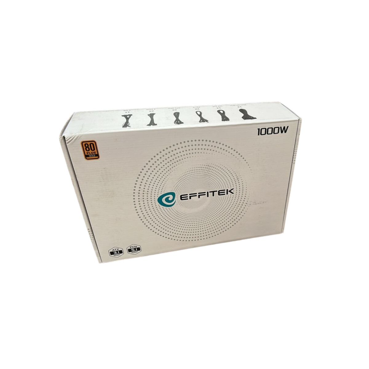 EFFITEK EG-1000 PC-Netzteil 1000 W, ATX 3.1, PCIe 5.1, 80 PL
