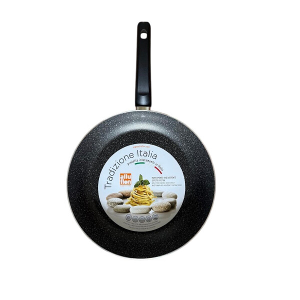 Alluflon Tradition Italien Pfanne, Aluminium, schwarz, 32 cm
