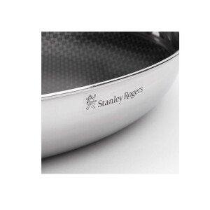 Stanley Rogers Bratpfanne Ø 32 cm MATRIX, innovative und moderne Edelstahl-Pfanne mit Antihaftbeschichtung, für Ceran-, Gas-, Elektro-, Induktionsherde geeignet