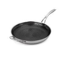 Stanley Rogers Bratpfanne Ø 32 cm MATRIX, innovative und moderne Edelstahl-Pfanne mit Antihaftbeschichtung, für Ceran-, Gas-, Elektro-, Induktionsherde geeignet