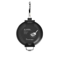 Stanley Rogers Bratpfanne Ø 32 cm MATRIX, innovative und moderne Edelstahl-Pfanne mit Antihaftbeschichtung, für Ceran-, Gas-, Elektro-, Induktionsherde geeignet