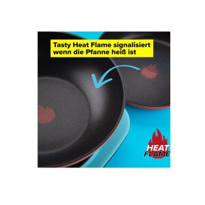 Tasty Antihaft-Wokpfanne mit Tasty Heat Flame, 28 cm – Aluminium, Geeignet für alle Herdarten inkl. Induktion, Antihaftbeschichtung – Designed in Germany