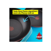 Tasty Antihaft-Wokpfanne mit Tasty Heat Flame, 28 cm – Aluminium, Geeignet für alle Herdarten inkl. Induktion, Antihaftbeschichtung – Designed in Germany