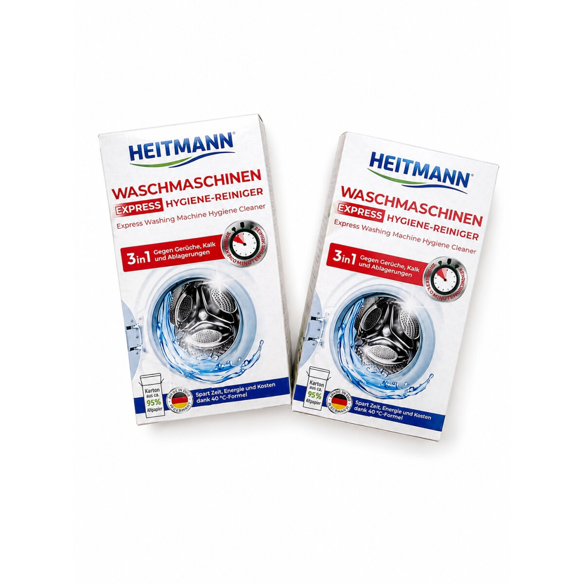 2x HEITMANN Express Waschmaschinen-Hygiene-Reiniger 250 g ge