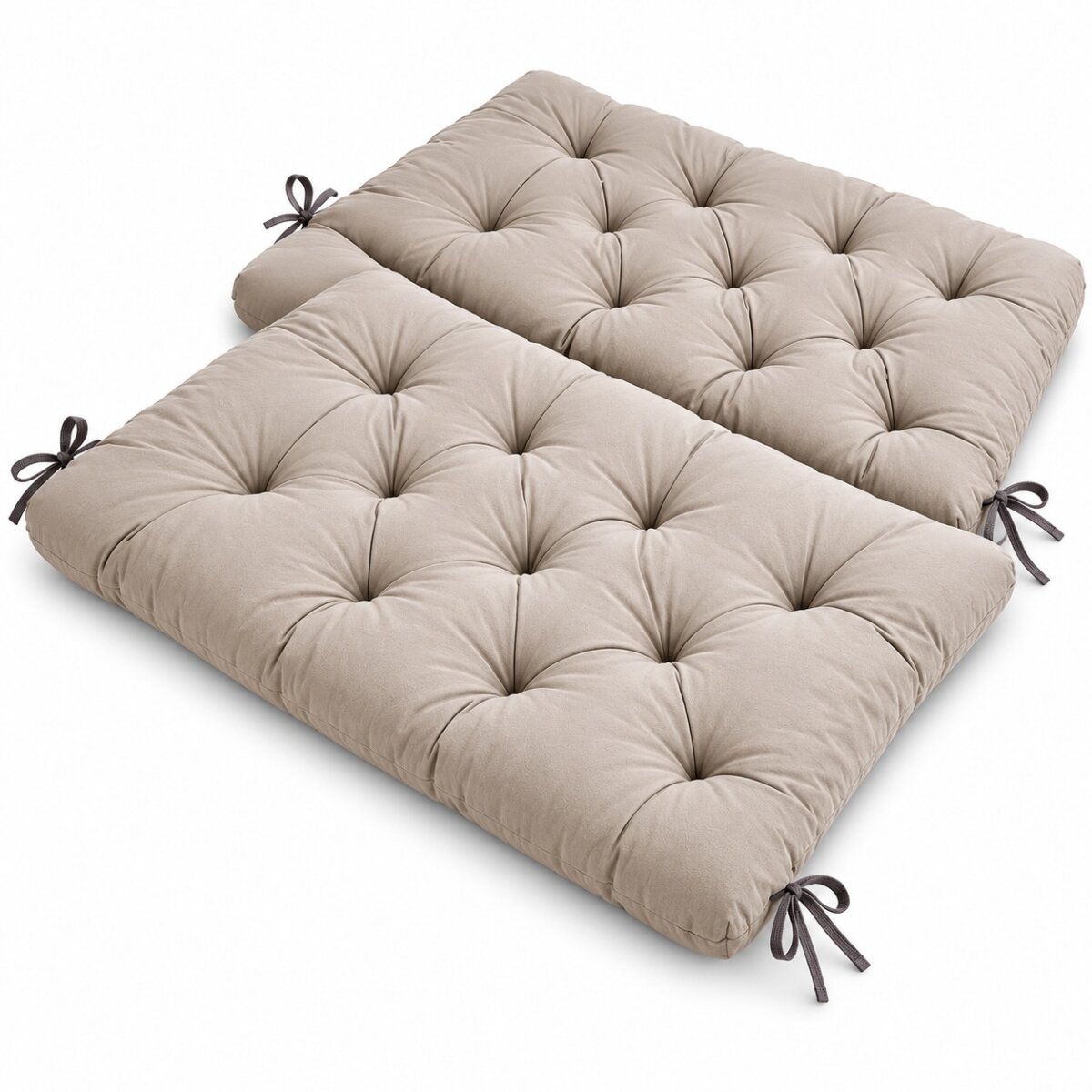 AMBIENTEHOME Hanko Gartenbankauflage 100 x 98 cm Grau