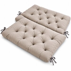 AMBIENTEHOME Hanko Gartenbankauflage 100 x 98 cm Grau