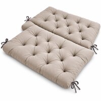 AMBIENTEHOME Hanko Gartenbankauflage 100 x 98 cm Grau