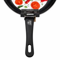 GreenLife Soft Grip Diamond Bratpfanne 26 cm Keramik Antihaft Schwarz
