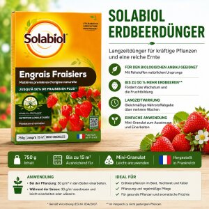 SOLABIOL Erdbeer- & Beerendünger 750 g NPK 3-2-5 mit MgO