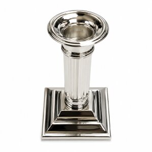 EDZARD Lincoln Kerzenhalter 15 cm versilbert kanneliert