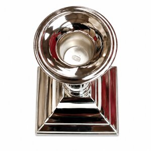 EDZARD Lincoln Kerzenhalter 15 cm versilbert kanneliert
