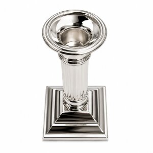 EDZARD Lincoln Kerzenhalter 15 cm versilbert kanneliert