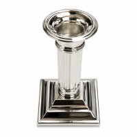 EDZARD Lincoln Kerzenhalter 15 cm versilbert kanneliert