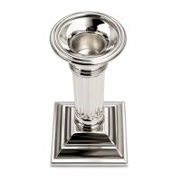 EDZARD Lincoln Kerzenhalter 15 cm versilbert kanneliert